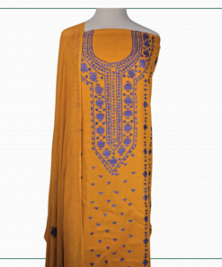 3piece Mustard lawn Suit