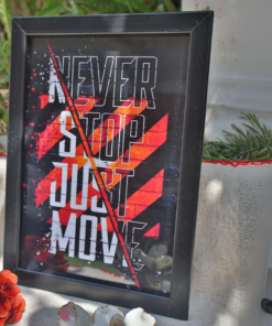 Golden Quotes Frame 8x6 – Stylish Motivational Wall Frame for Home & Office Décor