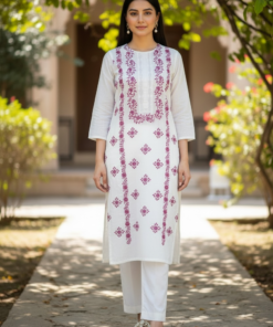 Elegant Embroidered Lawn Shirt