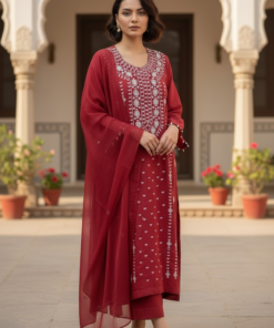 Premium Handcrafted Embroidery Lawn 3-Piece Suit