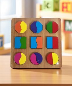 Wooden Shape Matching Puzzle Board