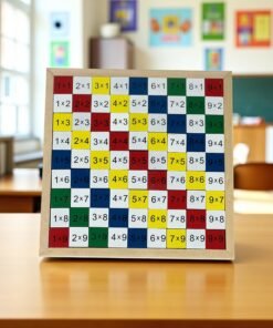 Wooden Montessori Multiplication Table Board