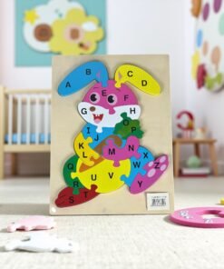 3D Wooden Rabbit Alphabet Jigsaw Puzzle