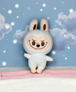 White Labubu Plush Toy