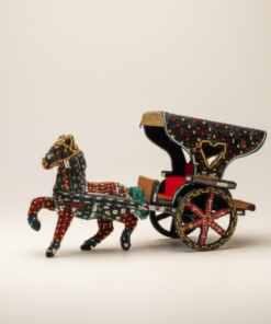Antique Horse Decorative Piece – Vintage Baghi Sculpture for Home & Office Décor