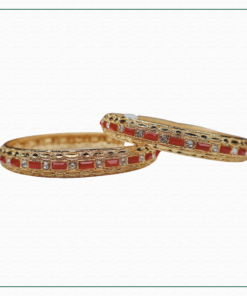Alternative view of Grace in Every Detail Bangles | Gold-Tone Elegance for Her