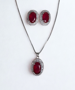 Alternative view of Emerald Green Necklace Set | Sparkling Gift Set for Her & Loved Ones