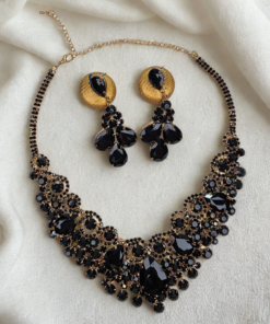 Black Necklace Set | Stylish Statement Set for Her & Loved Ones
