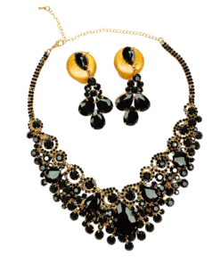 Alternative view of Black Necklace Set | Stylish Statement Set for Her & Loved Ones