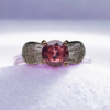 Pink Crystal Ring | Pretty Sparkle Ring for Her & Loved Ones