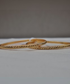Elegant Gold Tone Bangles | Stylish Wrist Jewellery