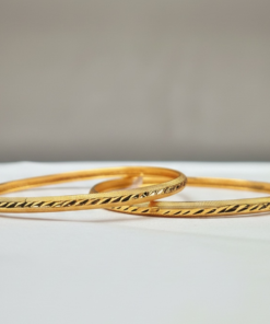 Elegant Gold Tone Bangles | Stylish Wrist Jewellery