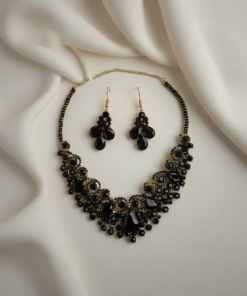 Black Necklace Set | Stylish Statement Set for Her & Loved Ones