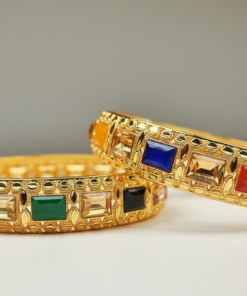 A Touch of Royalty Bangles | Regal Gold Finish for Her