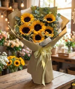 Sunny Trio Sunflower Bouquet