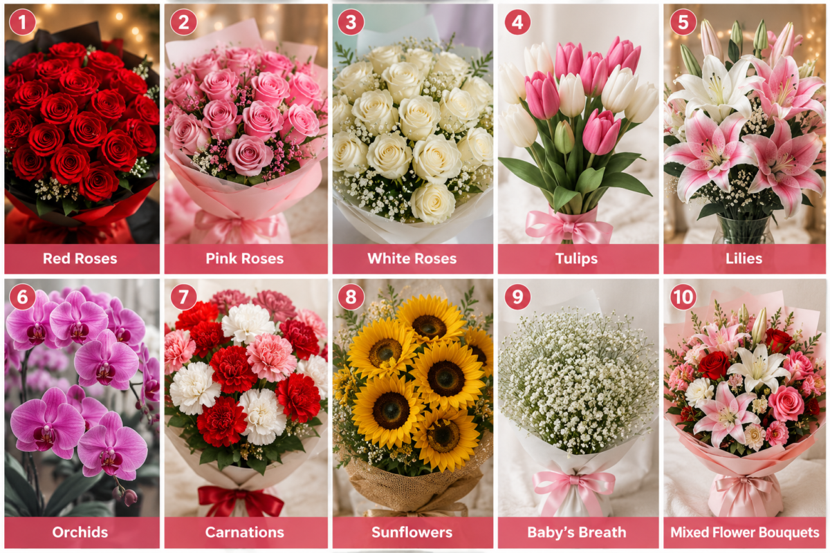 10 Valentine Flowers