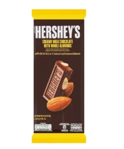 Hersheys Creamy Milk Chocolate With Whole Almonds 90g