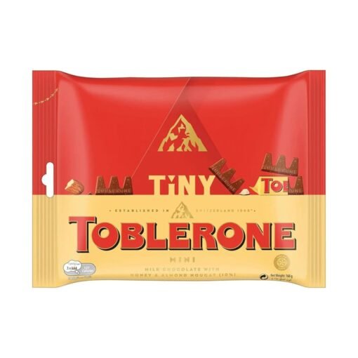 Toblerone Milk Chocolate With Honey&almond Nougat Pouch 168g