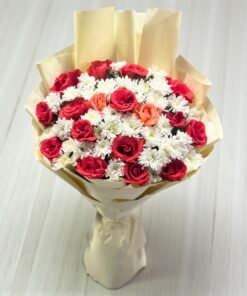 Chrysanthemum & Local Roses Bouquet