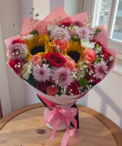 Local Roses & Sunflowers Bouquet
